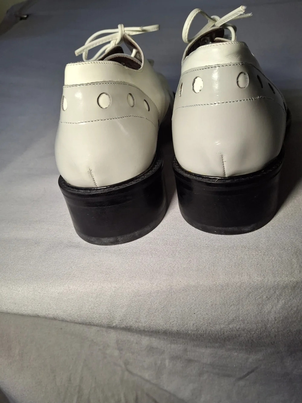 Vintage Smith & Co Made in Italy Leather Square Toe Derby S Men's US 7 / EU 40